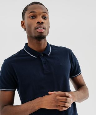 Polo manches courtes en coton homme vue2 - GEMO 4G HOMME - GEMO