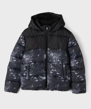 Blouson matelassé à capuche bicolore garçon vue1 - GEMO 4G GARCON - GEMO