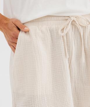 Short ample en gaze de coton femme vue3 - GEMO(FEMME PAP) - GEMO