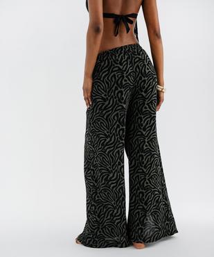 Pantalon de plage large et fluide femme vue3 - GEMO 4G FEMME - GEMO