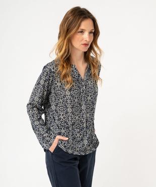 Tee-shirt à manches longues imprimé avec col boutonné femme vue5 - GEMO 4G FEMME - GEMO