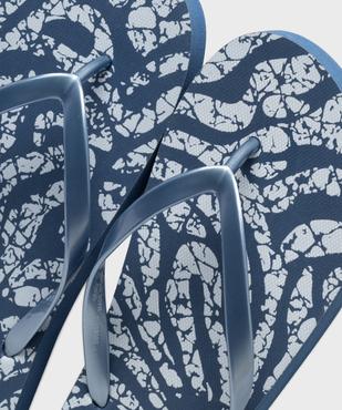 Tongs imprimées à brides métallisées femme vue3 - GEMO (PLAGE) - GEMO