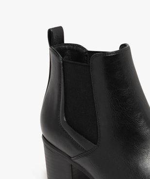 Boots femme unies à talon moyen style Chelsea vue7 - VALENTINA BALDA - GEMO
