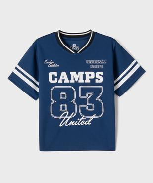 Tee-shirt manches courtes en maille sport garçon - Camps United vue1 - CAMPS - GEMO