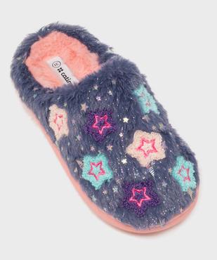 Chaussons mules fourrés à motifs étoiles et paillettes fille - Catimini vue5 - CATIMINI - GEMO
