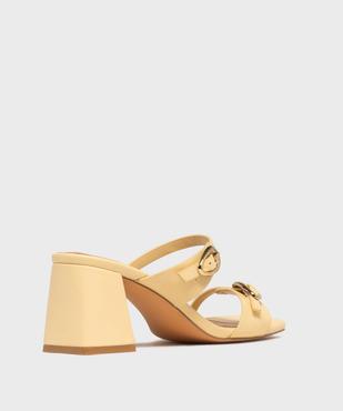 Mules à talon trapèze femme vue5 - FOLLOW ME - GEMO