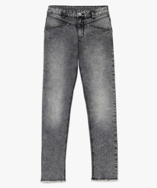 Jean femme coupe Slim avec franges dans le bas - Complices vue4 - COMPLICES - GEMO