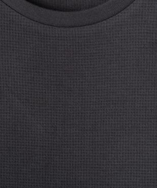 Tee-shirt manches courtes oversize en maille nid d'abeille garçon vue2 - GEMO 4G GARCON - GEMO