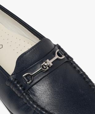 Mocassins confort dessus cuir et talon compensé femme vue6 - G'FLEX - GEMO