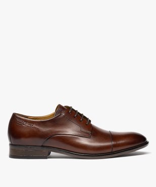 Derby à bout droit dessus cuir homme - Pierre Cardin vue2 - PIERRE CARDIN DIFFUSION - GEMO