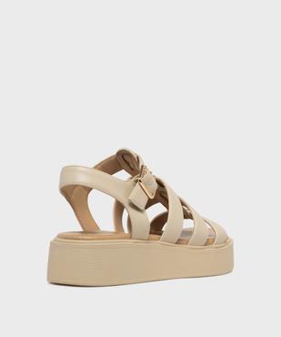 Sandales compensées multi-brides femme - 5 Miles vue4 - 5 MILES - GEMO