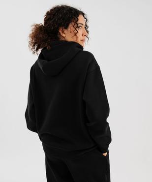 Sweat à capuche en molleton uni femme vue4 - GEMO 4G FEMME - GEMO