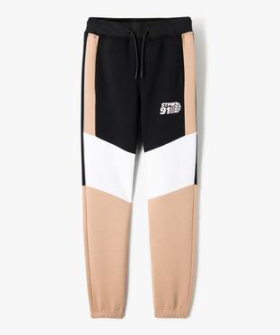 Pantalon de jogging tricolore garçon vue1 - GEMO (JUNIOR) - GEMO