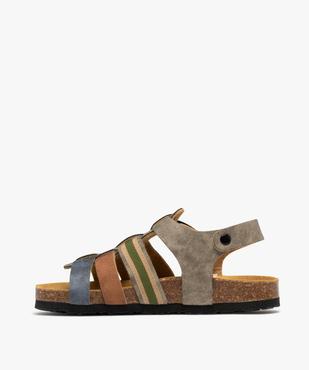 Sandales multibrides à semelle intérieure cuir ergonomique garçon vue3 - BUGGY GEMO FOR GOOD - GEMO