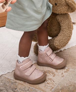 Boots à pois pailletés et scratch bébé fille - Lovely Wings vue1 - LOVELY WINGS - GEMO