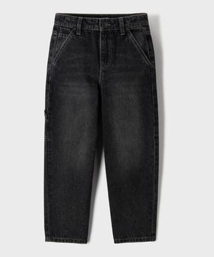 Jean wide leg avec taille ajustable garçon vue2 - GEMO (ENFANT) - GEMO