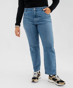 Jean Straight en coton stretch avec taille ajustable femme grande taille vue2 - GEMO 4G GT - GEMO