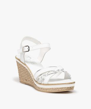 Sandales femme à talon dessus cuir - Tanéo vue2 - TANEO - GEMO