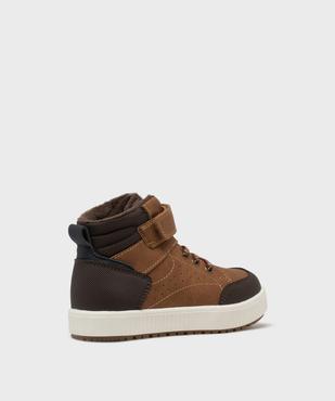Boots fourrées à lacets élastiques et bride scratch garçon - Buggy Shoes vue4 - BUGGY - GEMO