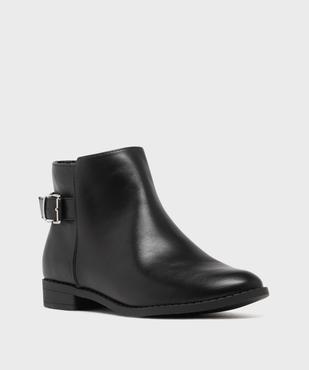 Boots zippées à talon plat femme - Valentina Baldano vue2 - VALENTINA BALDA - GEMO