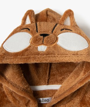 Surpyjama chaud et doux à capuche motif écureuil vue2 - GEMO(BB COUCHE) - GEMO