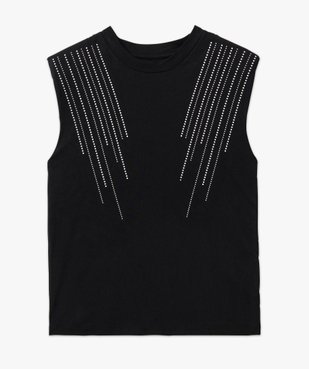 Tee-shirt à épaulettes avec studs sur l’avant femme vue4 - GEMO(FEMME PAP) - GEMO