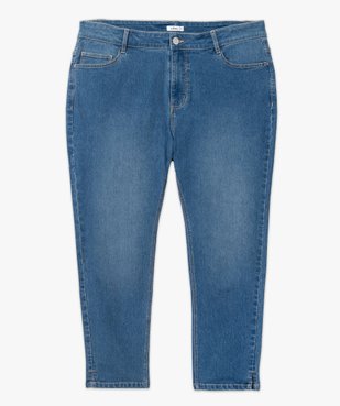 Pantacourt en jean stretch coupe slim taille normale femme grande taille vue4 - GEMO 4G GT - GEMO