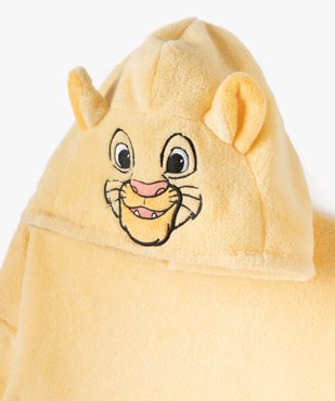 Chemise de nuit à capuche en maille peluche motif Le Roi Lion fille - Disney vue2 - ROI LION - GEMO