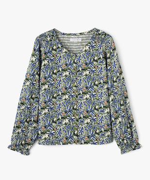 Chemise fleurie à dos smocké fille - LuluCastagnette vue1 - LULUCASTAGNETTE - GEMO