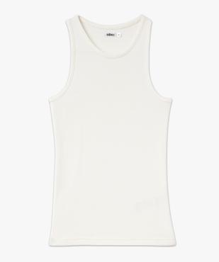 Débardeur lingerie en maille côtelée femme vue4 - GEMO(HOMWR FEM) - GEMO