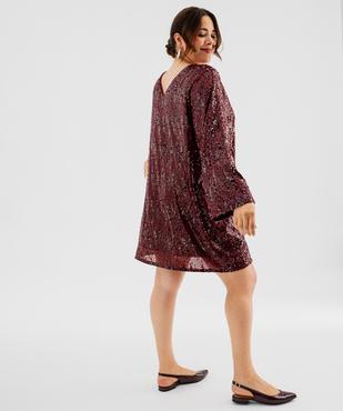 Robe courte pailletée femme grande taille vue3 - GEMO (G TAILLE) - GEMO