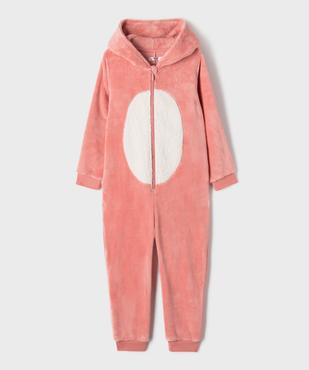 Combinaison pyjama maille peluche fille vue1 - GEMO (ENFANT) - GEMO