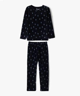 Pyjama en maille polaire à motifs sapins garçon vue2 - PREMIER PRIX BY GEMO - GEMO