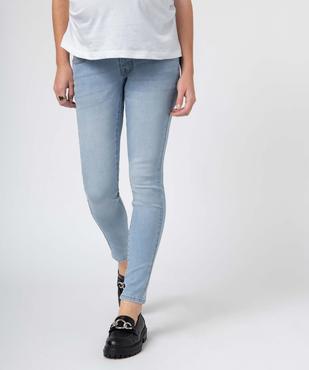 Jean de grossesse coupe Skinny avec bandeau haut vue1 - GEMO 4G MATERN - GEMO