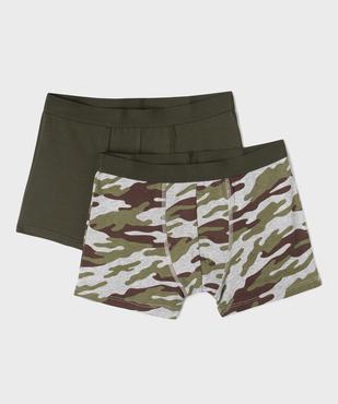Boxer en coton stretch garçon (lot de 2) vue1 - GEMO 4G GARCON - GEMO
