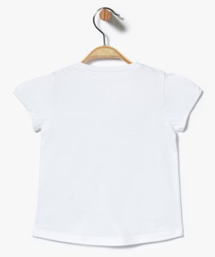Tee-shirt à manches courtes élastiquées avec motifs sur l'avant vue2 - GEMO(BEBE DEBT) - GEMO
