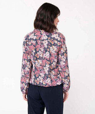 Blouse femme à manches longues forme cache-coeur  vue3 - GEMO(FEMME PAP) - GEMO