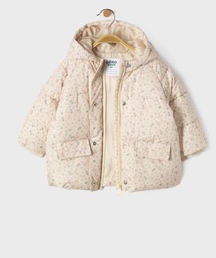 Doudoune à capuche bébé fille vue3 - GEMO(BEBE DEBT) - GEMO