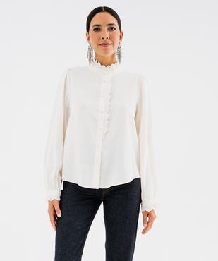 Chemise fluide col montant femme vue3 - GEMO(FEMME PAP) - GEMO