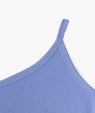 Débardeur asymétrique en maille côtelée fille vue3 - GEMO 4G FILLE - GEMO