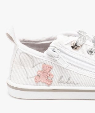 Baskets bébé fille zippées en toile brillante – LuluCastagnette vue6 - LULU CASTAGNETT - GEMO