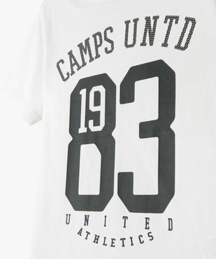 Tee-shirt manches courtes en coton imprimé garçon - Camps United vue2 - CAMPS GEMO FOR GOOD - GEMO