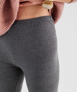 Legging uni en maille résistante femme vue3 - GEMO(FEMME PAP) - GEMO