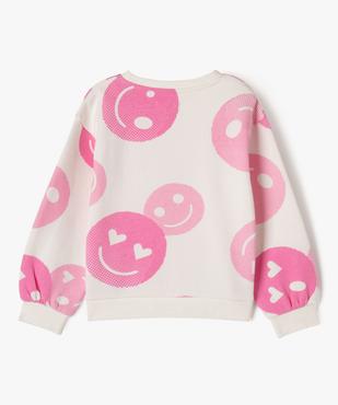Sweat avec message positif fille vue3 - GEMO 4G FILLE - GEMO