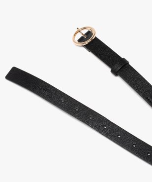 Ceinture grainée à tresses et boucle ronde femme vue2 - GEMO (ACCESS) - GEMO