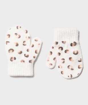 Moufles à motifs tachetés bébé fille vue1 - GEMO(BEBE DEBT) - GEMO