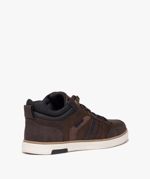 Baskets homme bicolores style casual à lacets cirés vue4 - GEMO (CASUAL) - GEMO