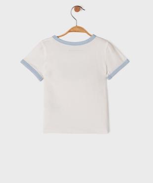 Tee-shirt manches courtes avec inscription bébé fille - LuluCastagnette vue3 - LULU CASTAGNETTE GEMO FOR GOOD - GEMO