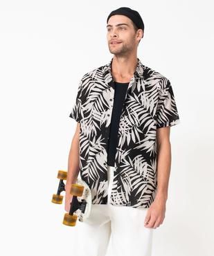 Chemise à manches courtes en voile de coton léger homme vue1 - GEMO (HOMME) - GEMO