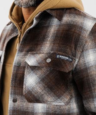 Sur-chemise à carreaux avec doublure matelassée homme - Roadsign vue3 - ROADSIGN D - GEMO